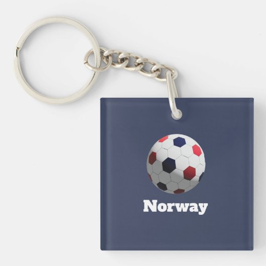 ノルウェー サッカー キーホルダー (正面)