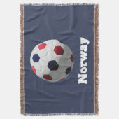 ノルウェー サッカー スローブランケット (正面縦)