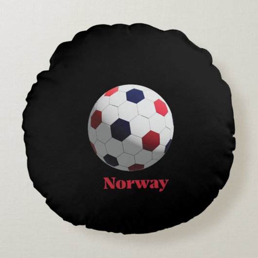ノルウェー サッカー ラウンドクッション (正面)