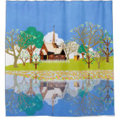 ノルウェー シャワーカーテン (正面)