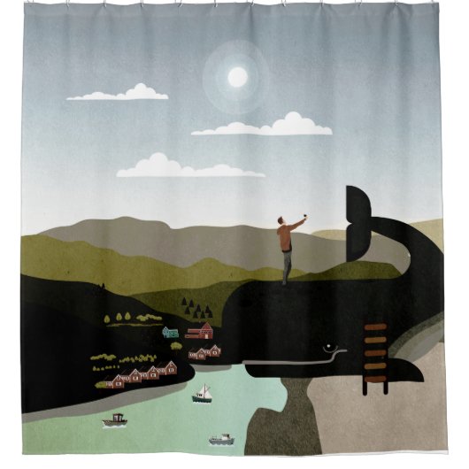 ノルウェー シャワーカーテン (正面)