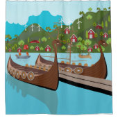 ノルウェー シャワーカーテン (正面)