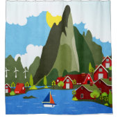 ノルウェー シャワーカーテン (正面)