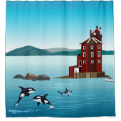 ノルウェー シャワーカーテン (正面)