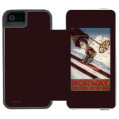 ノルウェー-スキーの家 INCIPIO iPhoneウォレットケース (フォリオオープン)