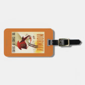 ノルウェー-スキーの揺りかご ラゲッジタグ (正面横)