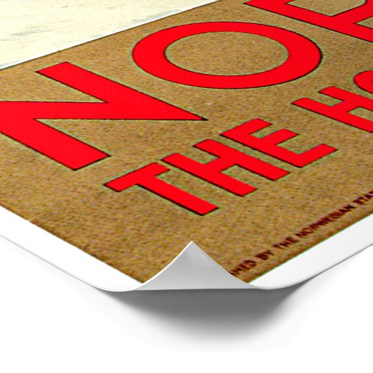 ノルウェー – スキー旅行アートのホーム ポスター (角)