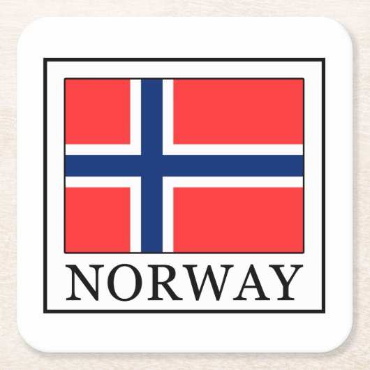 ノルウェー スクエアペーパーコースター (正面)