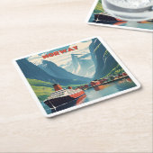 ノルウェー スクエアペーパーコースター (アングル)