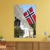 ノルウェー、スタヴァンゲル。歴史的な市街中心部の景色 キャンバスプリント (インサイチュ (リビング))