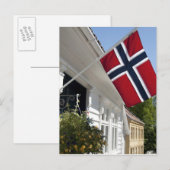 ノルウェー、スタヴァンゲル。歴史的な市街中心部の景色 ポストカード (正面/裏面)