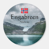 ノルウェー スヴァルティセン氷河 マグネット (正面)