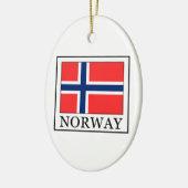 ノルウェー セラミックオーナメント (左)