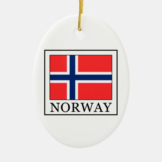 ノルウェー セラミックオーナメント (正面)