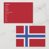 ノルウェー-チャビー 名刺 (正面/裏面)
