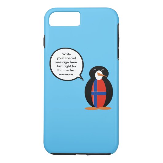 ノルウェー　トーキング　ペンギン　パーソナライズド Case-Mate iPhoneケース (裏面)