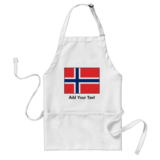 ノルウェー-ノルウェーの旗 スタンダードエプロン (正面)