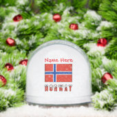 ノルウェー ノルウェー国旗 赤 個人名入れ (クリスマス)