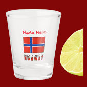 ノルウェー ノルウェー国旗 赤 個人用 ショットグラス
