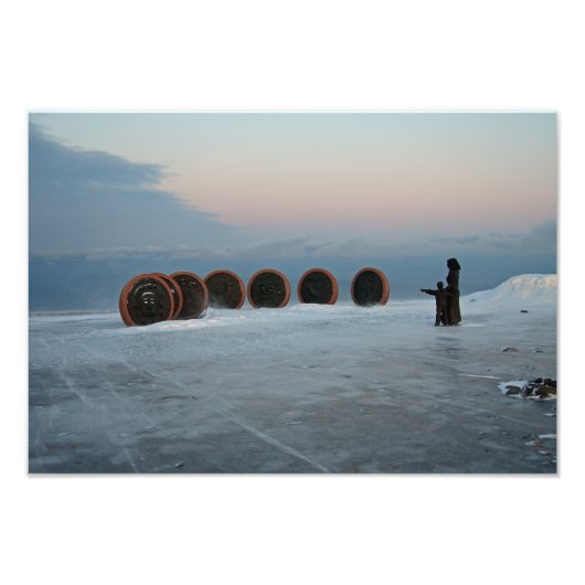 ノルウェー，ノースケープ フォトプリント            (正面)