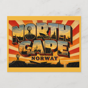 ノルウェー・ノールカップ地球儀モニュメント ポストカード