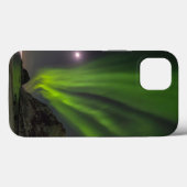 ノルウェー ハウクランドビーチ島のオーロラ Case-Mate iPhoneケース (裏面 (横))
