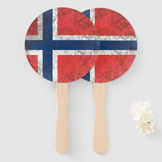 ノルウェー ハンドファン (正面&裏面)