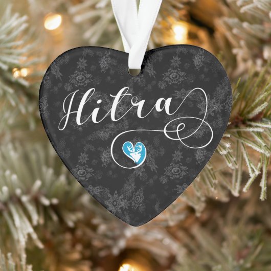 ノルウェー、ハートのヒトラ国旗 オーナメント (ツリー)