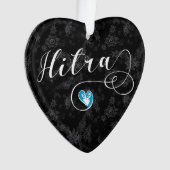 ノルウェー、ハートのヒトラ国旗 オーナメント (正面)