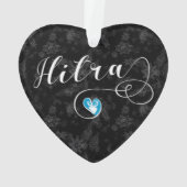 ノルウェー、ハートのヒトラ国旗 オーナメント (裏面)