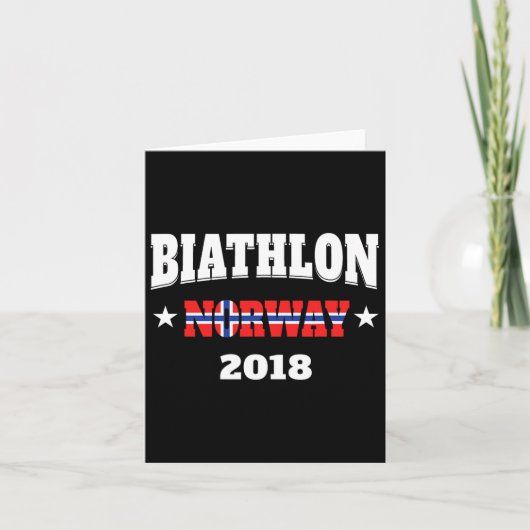ノルウェー バイアスロン 2018  カード (正面)