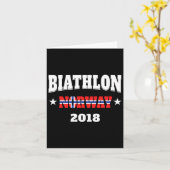ノルウェー バイアスロン 2018  カード (黄色い花)