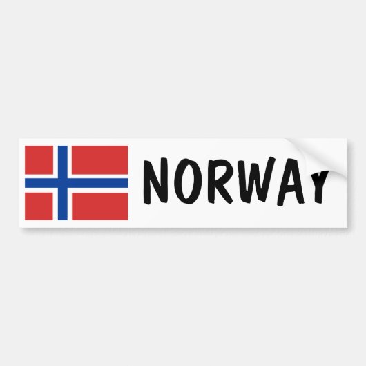 ノルウェー バンパーステッカー (正面)