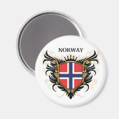 ノルウェー[パーソナライズ] マグネット (正面/裏面)