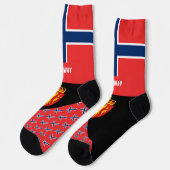 ノルウェー、ファッション、ノルウェー国旗、愛国心 ソックス (左)