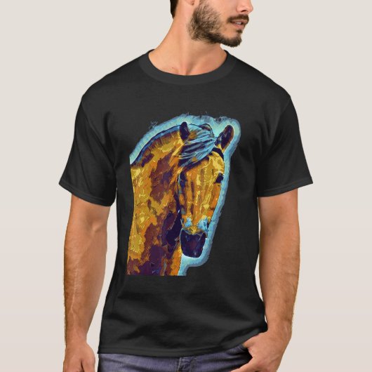 ノルウェー・フィヨルドホース Tシャツ (正面)
