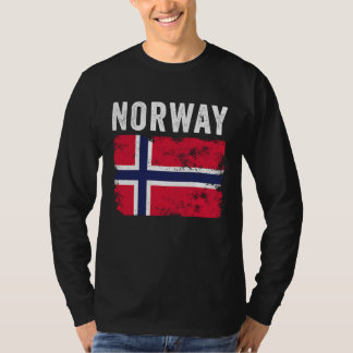 ノルウェー フラグ ダストレス メンズ レディース キッズ ノルウェー国旗 Tシャツ