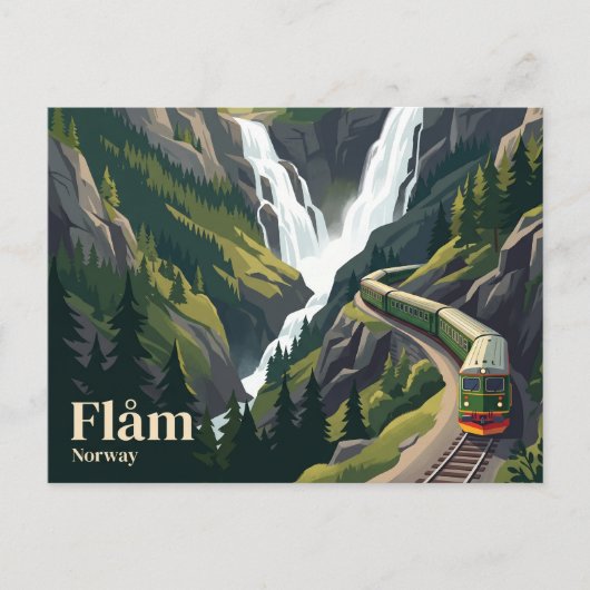 ノルウェー フラム鉄道 ポストカード (正面)