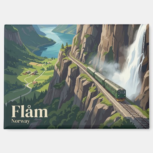 ノルウェー フラム鉄道 マグネット (正面)