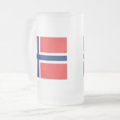 ノルウェー フロストグラスビールジョッキ (正面左)