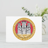 ノルウェー，ベルゲンの紋章 招待状 (スタンド正面)