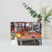 ノルウェー、ベルゲン魚市場 ポストカード (スタンド正面)