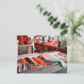 ノルウェー、ベルゲン魚市場 ポストカード (スタンド正面)