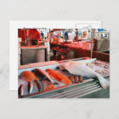 ノルウェー、ベルゲン魚市場 ポストカード (正面/裏面)