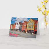 ノルウェー·ベルゲン カード (黄色い花)