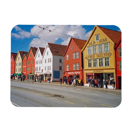 ノルウェー·ベルゲン マグネット (横)