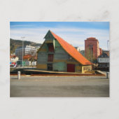 ノルウェー、ベルゲン、伝統的スタイル・ウォーハウス ポストカード (正面)