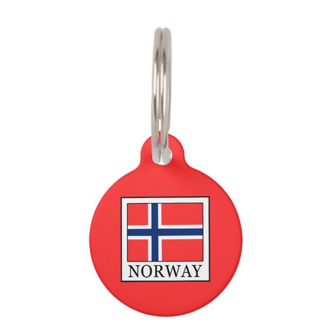 ノルウェー ペット　ネームタグ (正面)