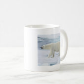 ノルウェー、ホッキョクグマの歩行 コーヒーマグカップ (正面右)