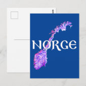 ノルウェー ポストカード (正面/裏面)
